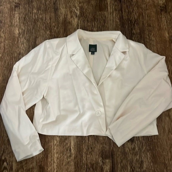 Wild fable cropped cream blazer - Picture 1 of 2